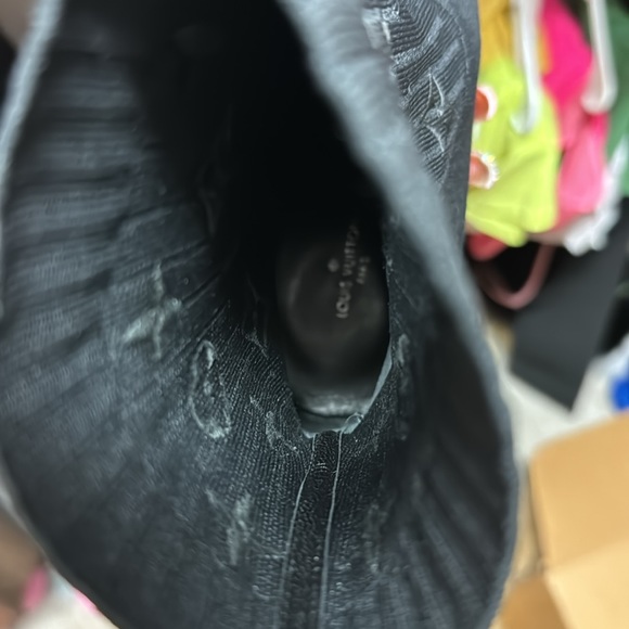 Heeled silhouette boots. Worn about 4 times. Runs small - Picture 6 of 7